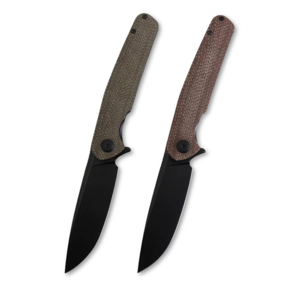 OEM Liner Lock Knife Micarta Handle (3.43 Inch D2 Blade) KKFK00082