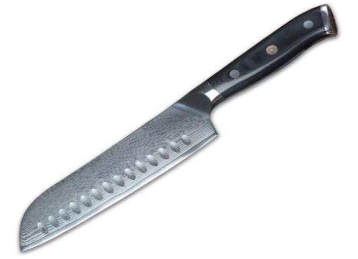 The Japanese Santoku knife using sheepsfoot blade