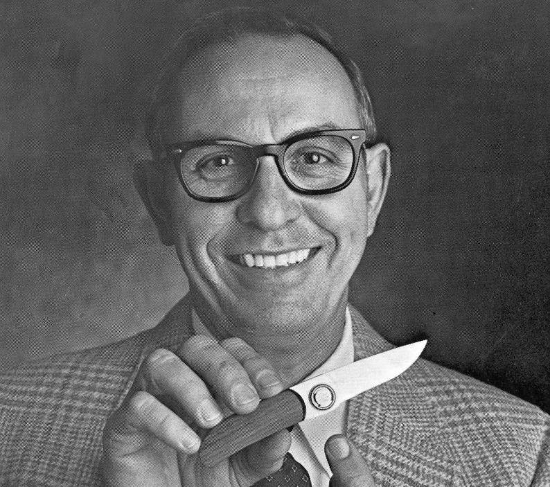 Joseph Gerber was originally the owner of an advertising company. Due to a client's request for custom engraved knives, he unexpectedly discovered the potential of the knife market.